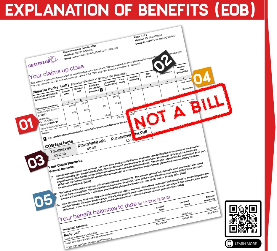 Explicaciones de Beneficios - EOB